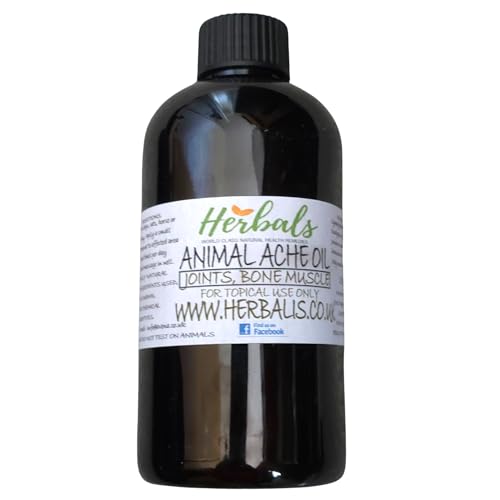100% Natural Animal Ache Oil: for aching muscles, bone fractures or breaks 100ml (Dog, Cat, Horse, Pony)